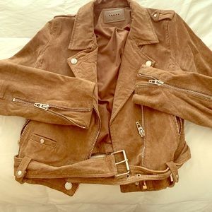 BLANK NYC SUEDE MOTO JACKET